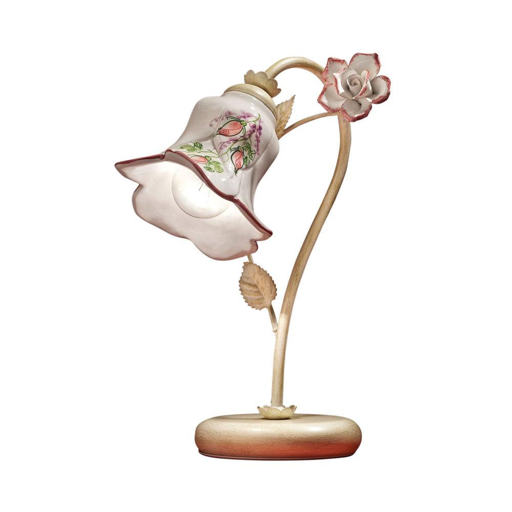 kuchyna jedalen rucne malovana stolna lampa lampa klasicka keramicka taliansky dizajn provance toskansko rustikalny retro kvetinovy vintage interier.jpg